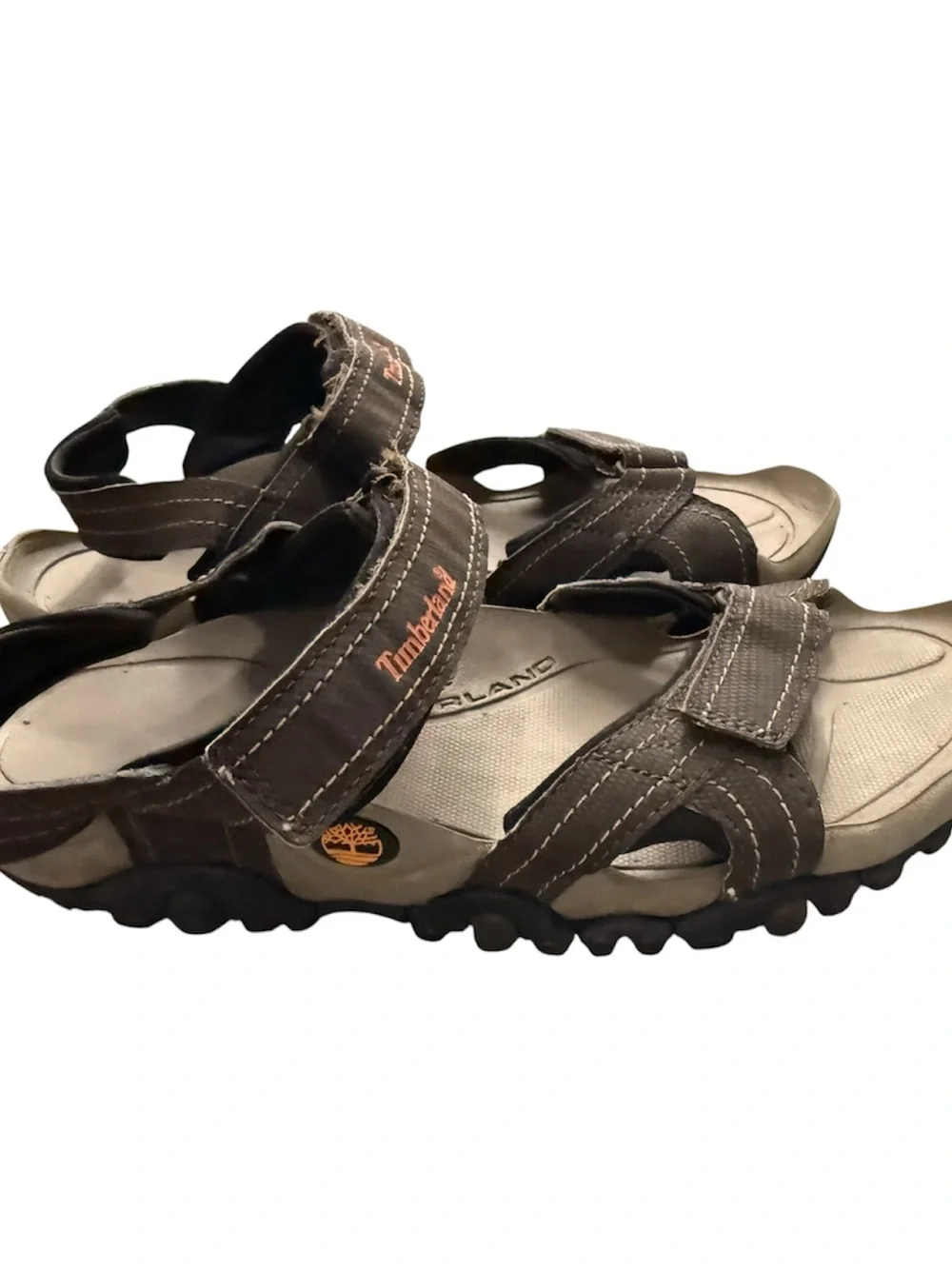 TIMBERLAND Mens Brown Double Strap Outdoors Hiking BSFP Sandals Size 10